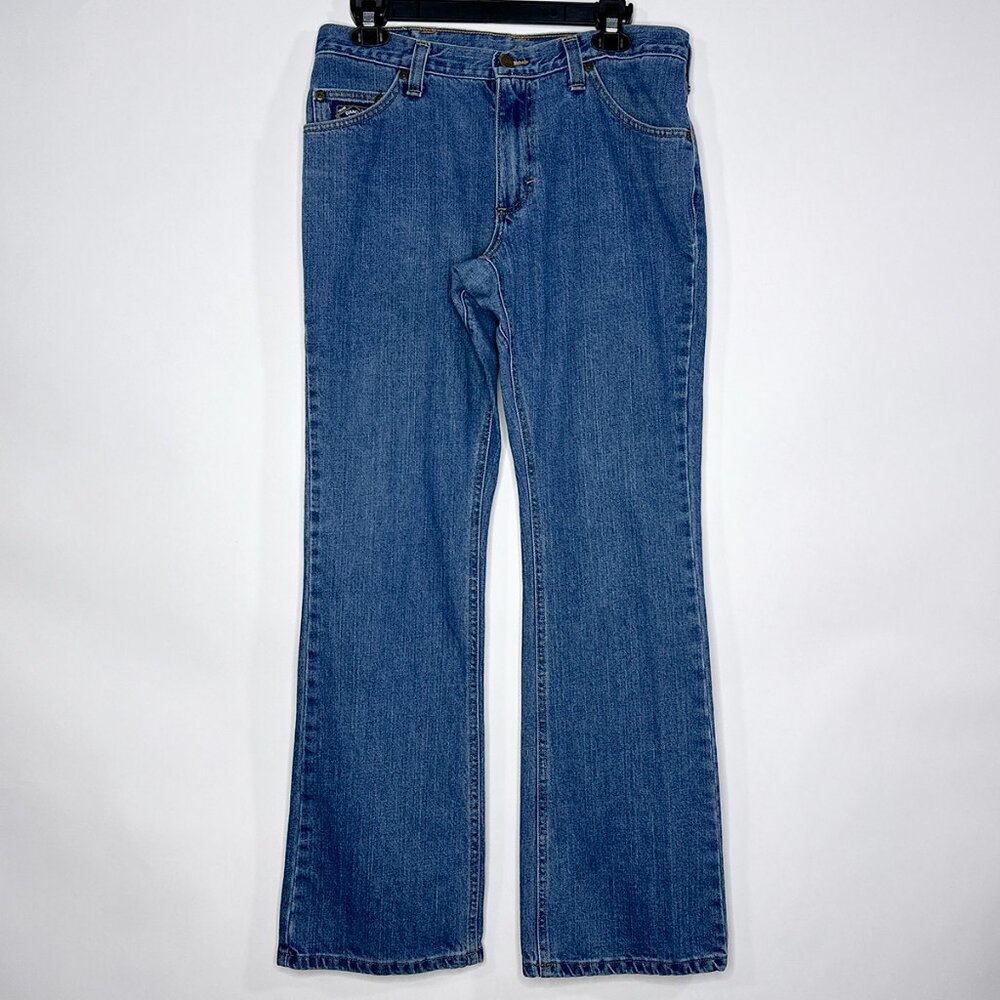 Diamond Gusset Blue Jeans Size 34x32